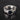 Alternative mens ring with black sapphire