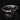 side view of gothic crescent moon staking ring made by Bonearrow