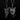 Garnet Three of Swords Earrings