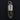 Long Wide Smoky Quartz Point Coffin Nail Pendant