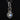 Moonstone Sacred Heart Charm in Sterling Silver
