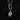 Moonstone Sacred Heart Charm in Sterling Silver