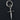 Dagger Charm in Silver