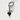 Onyx Heart Dagger Charm