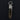 Slim Long Smoky Quartz Point Coffin Nail Pendant