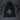 A black velvet drawstring pouch with a white printed graphic of three crossed swords and the gothic text 'Bonearrow' on a dark gray background.