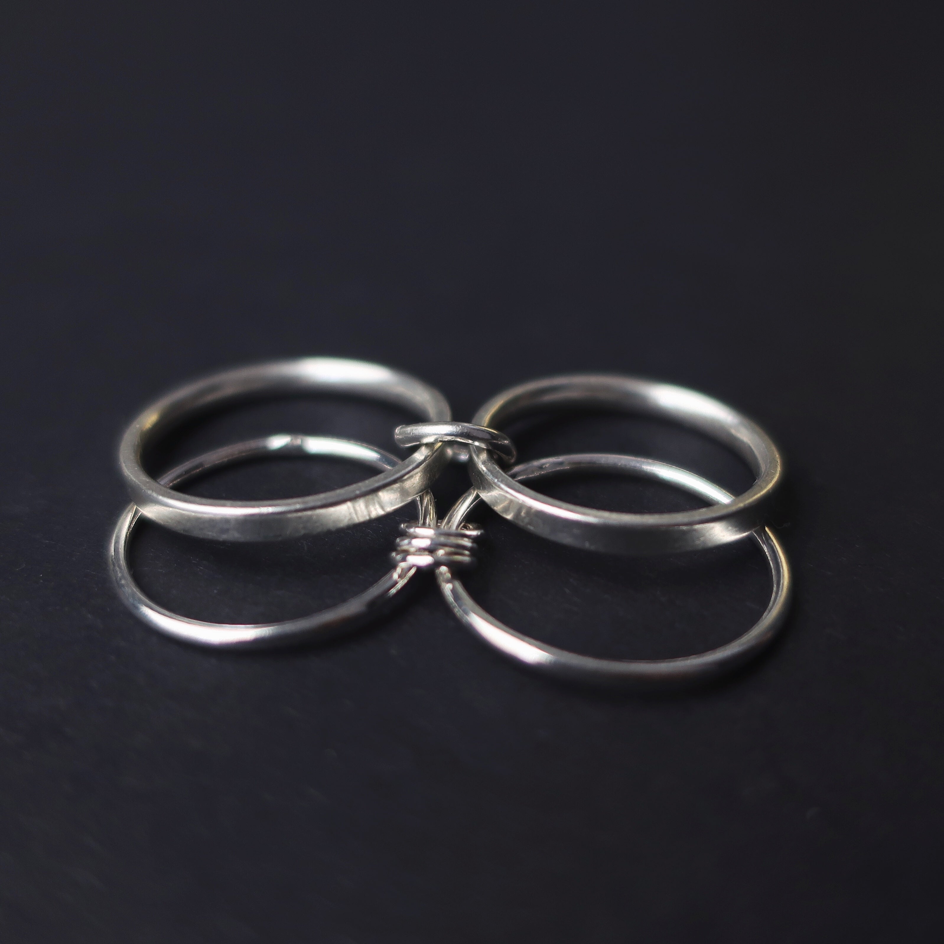 Sterling Silver Bondage Ring