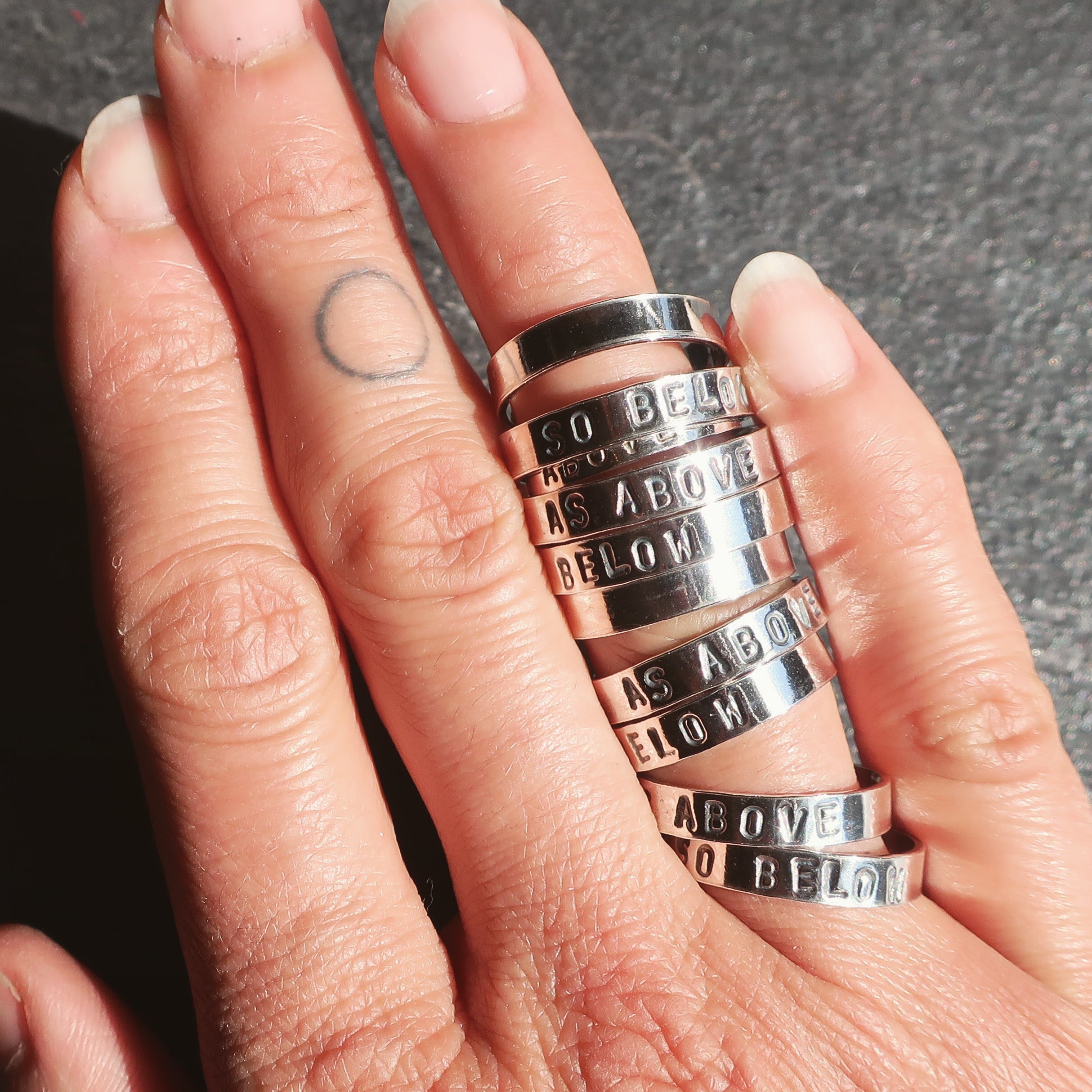The Enchanting Personalised Stacking Ring