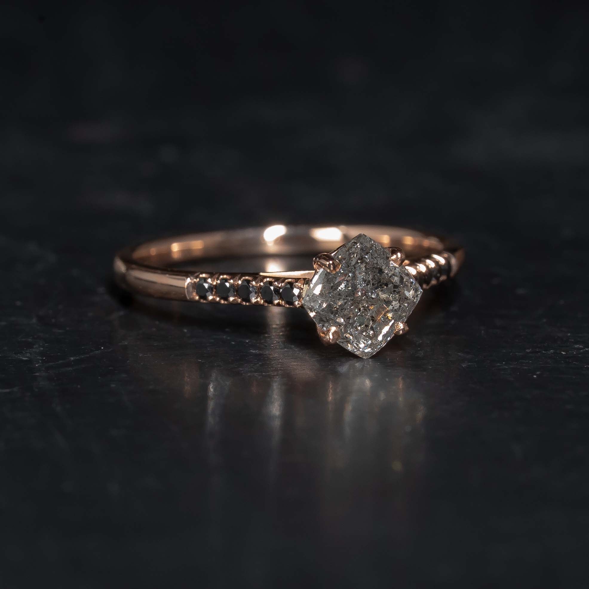 Bespoke handmade diamond engagement  ring