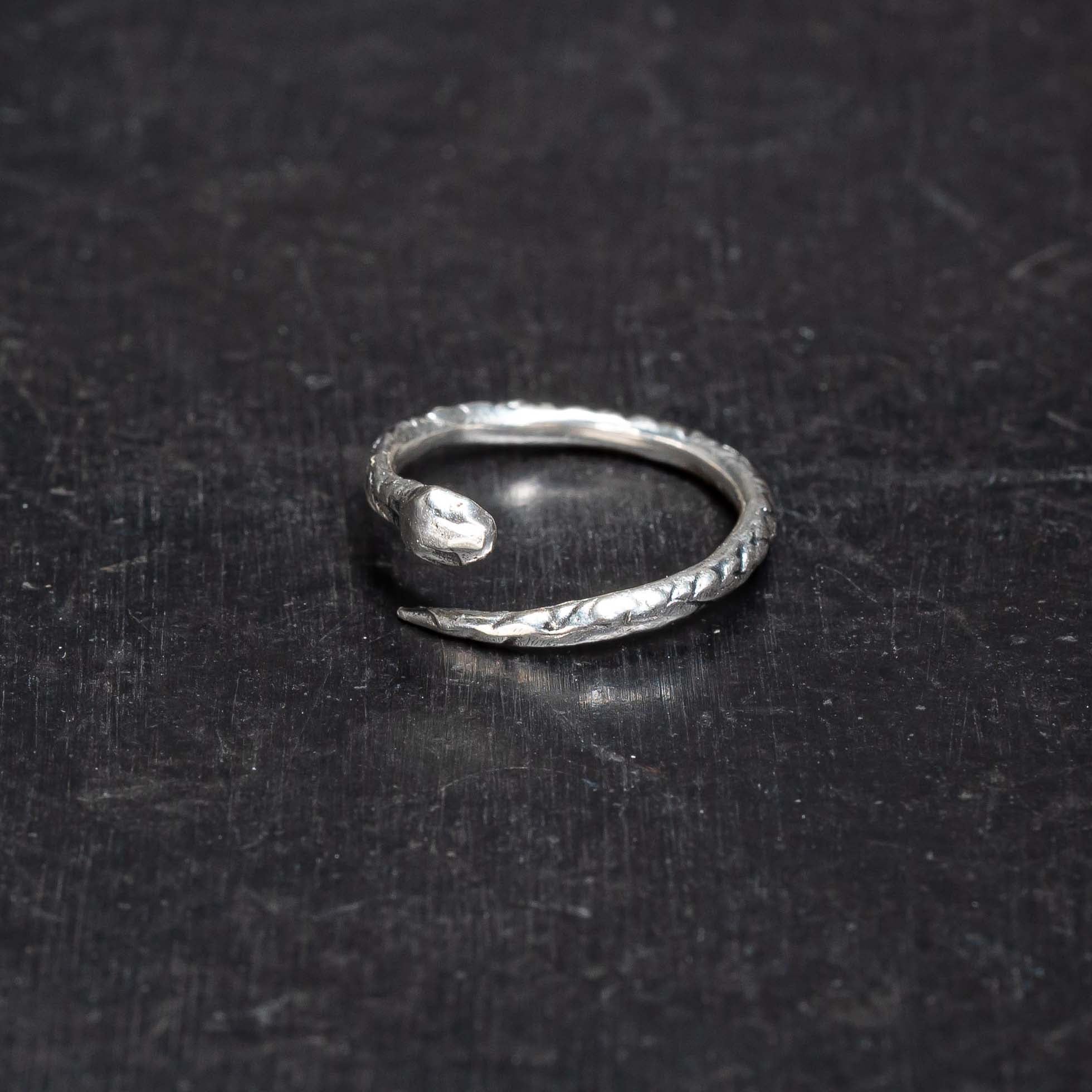 sterling silver snake ring